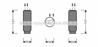 AVA QUALITY COOLING aud146 -  Осушитель, кондиционер